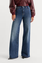 GOOD WAIST PALAZZO JEANS INDIGO446