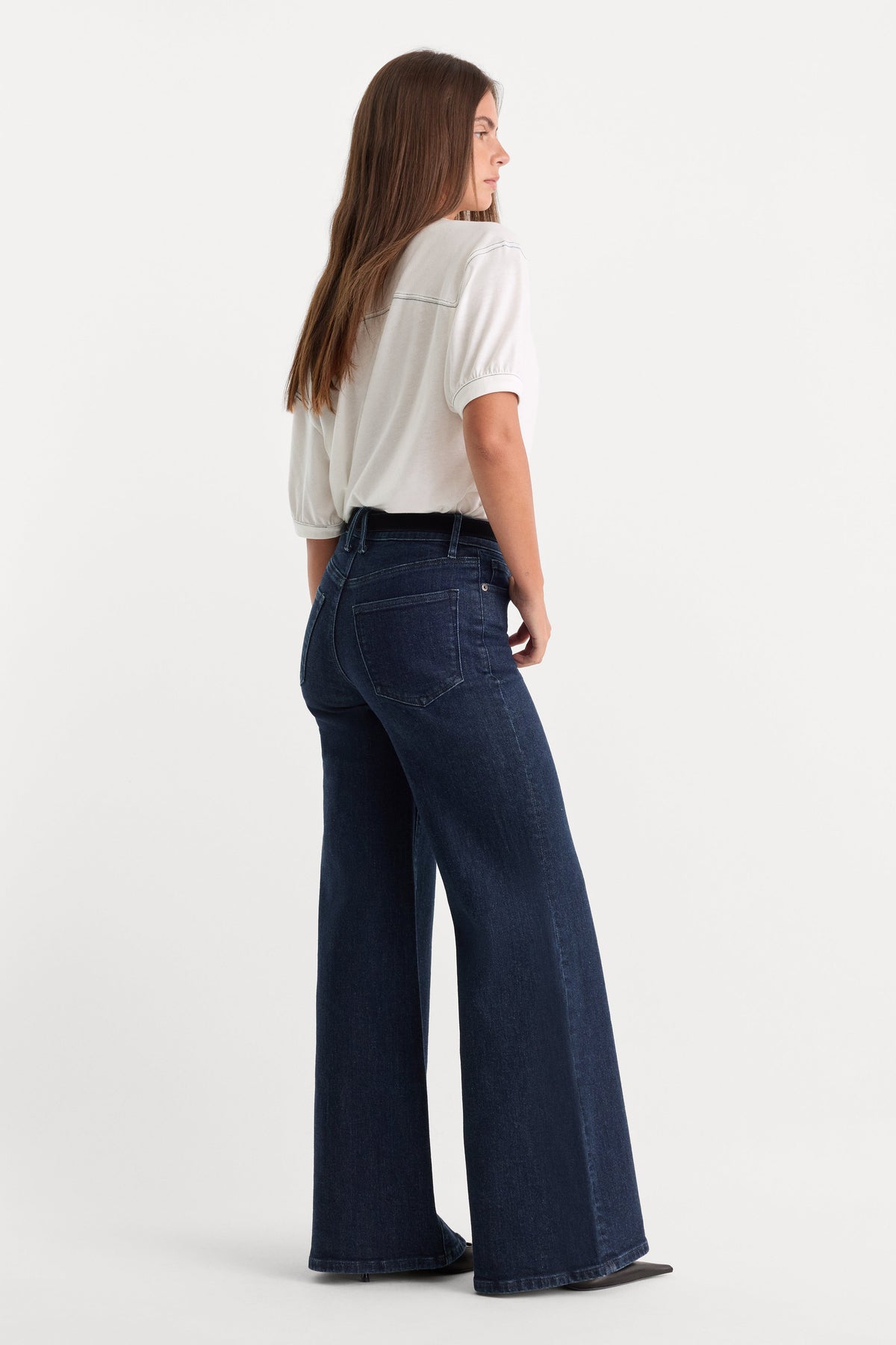 GOOD WAIST PALAZZO JEANS INDIGO1153