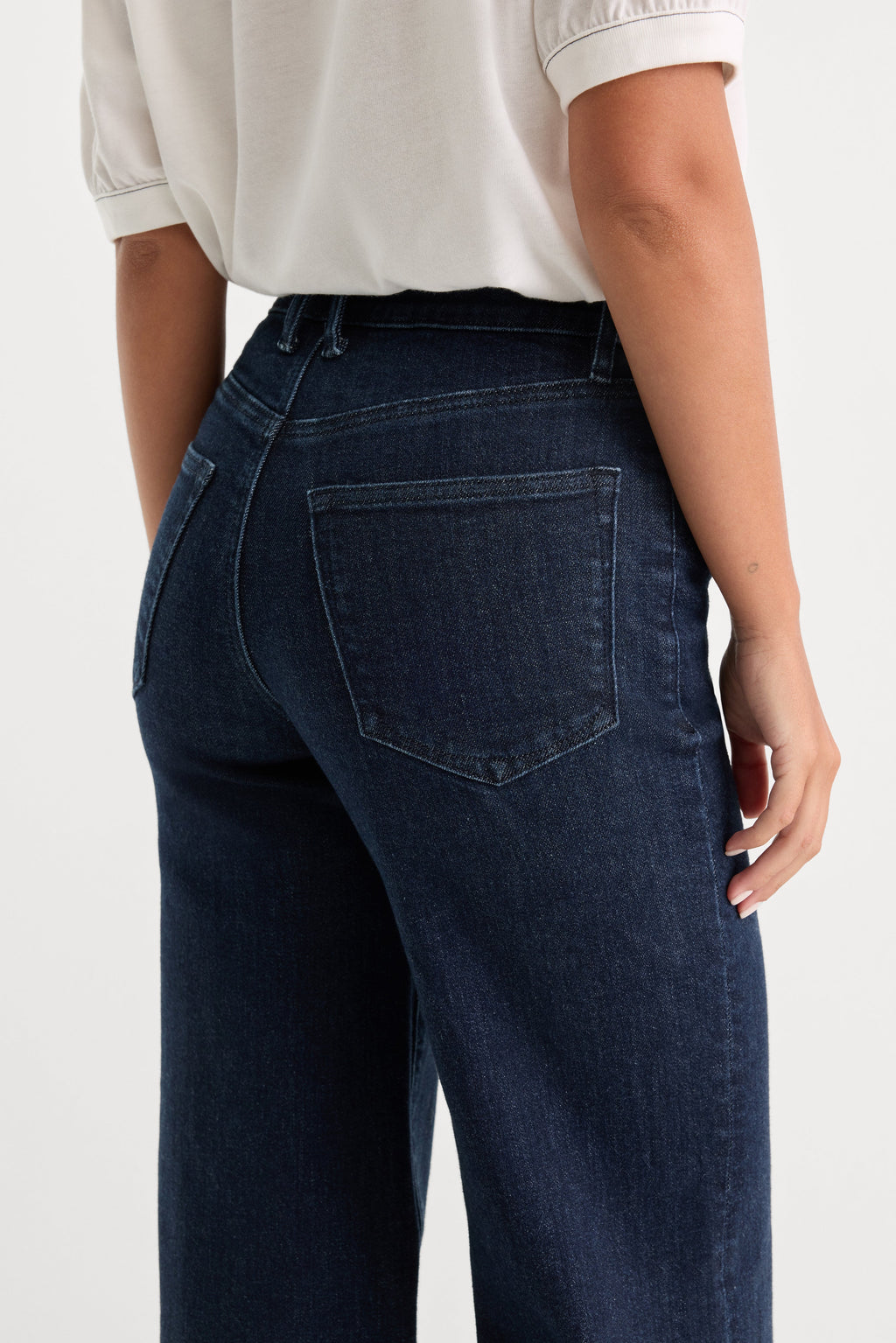 GOOD WAIST PALAZZO JEANS INDIGO1153