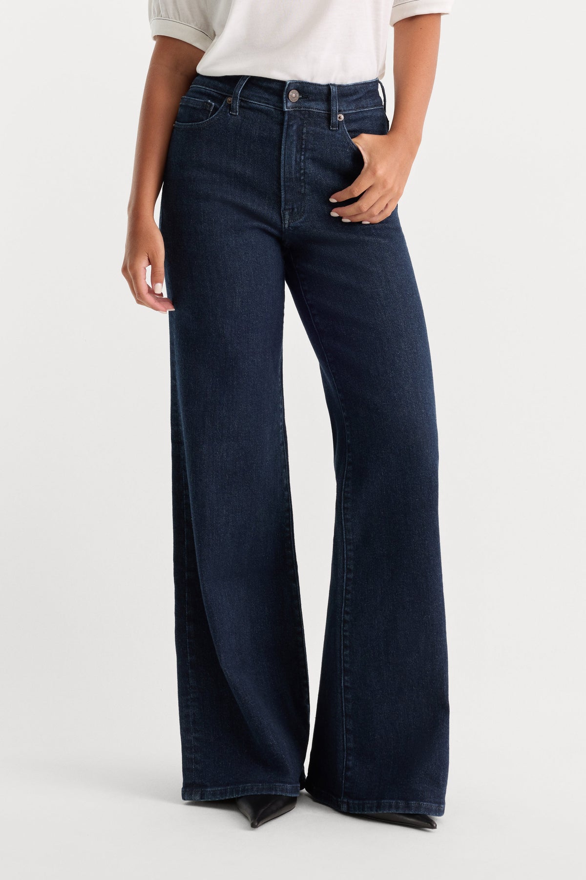 GOOD PETITE PALAZZO JEANS INDIGO1153