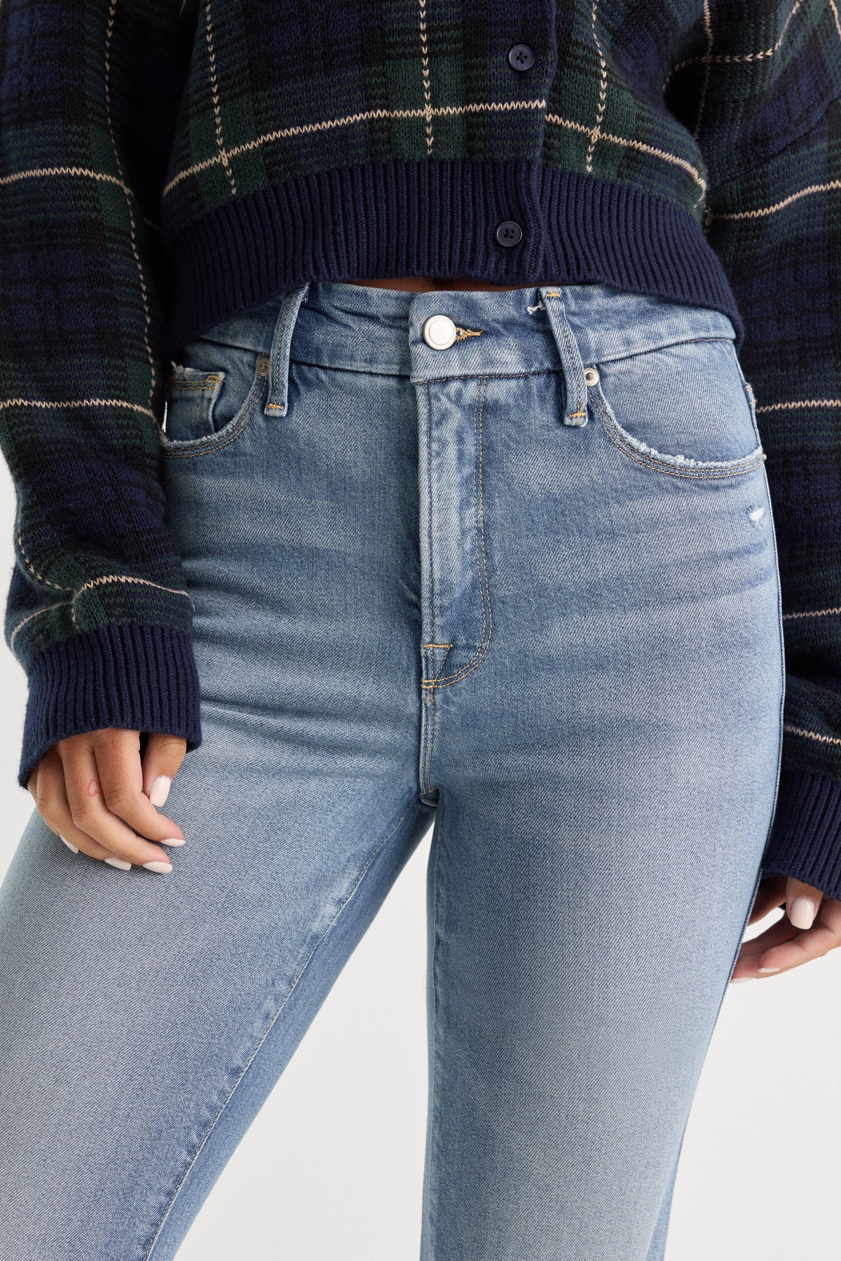 SOFT TECH GOOD CURVE STRAIGHT JEANS INDIGO1072