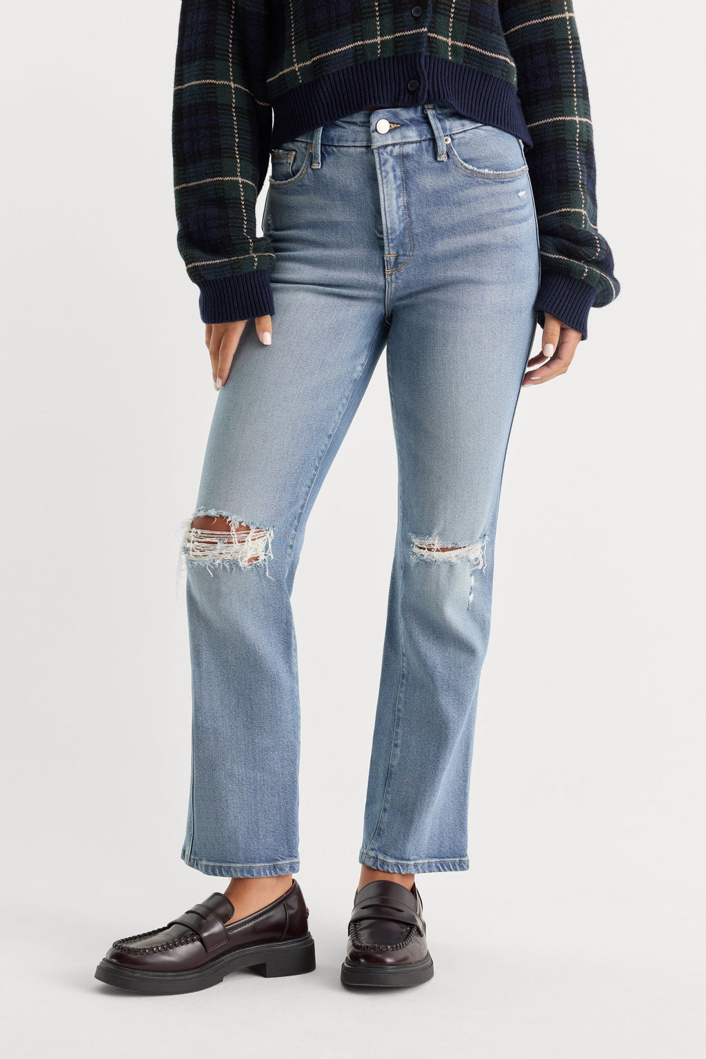 SOFT TECH GOOD CURVE STRAIGHT JEANS INDIGO1072