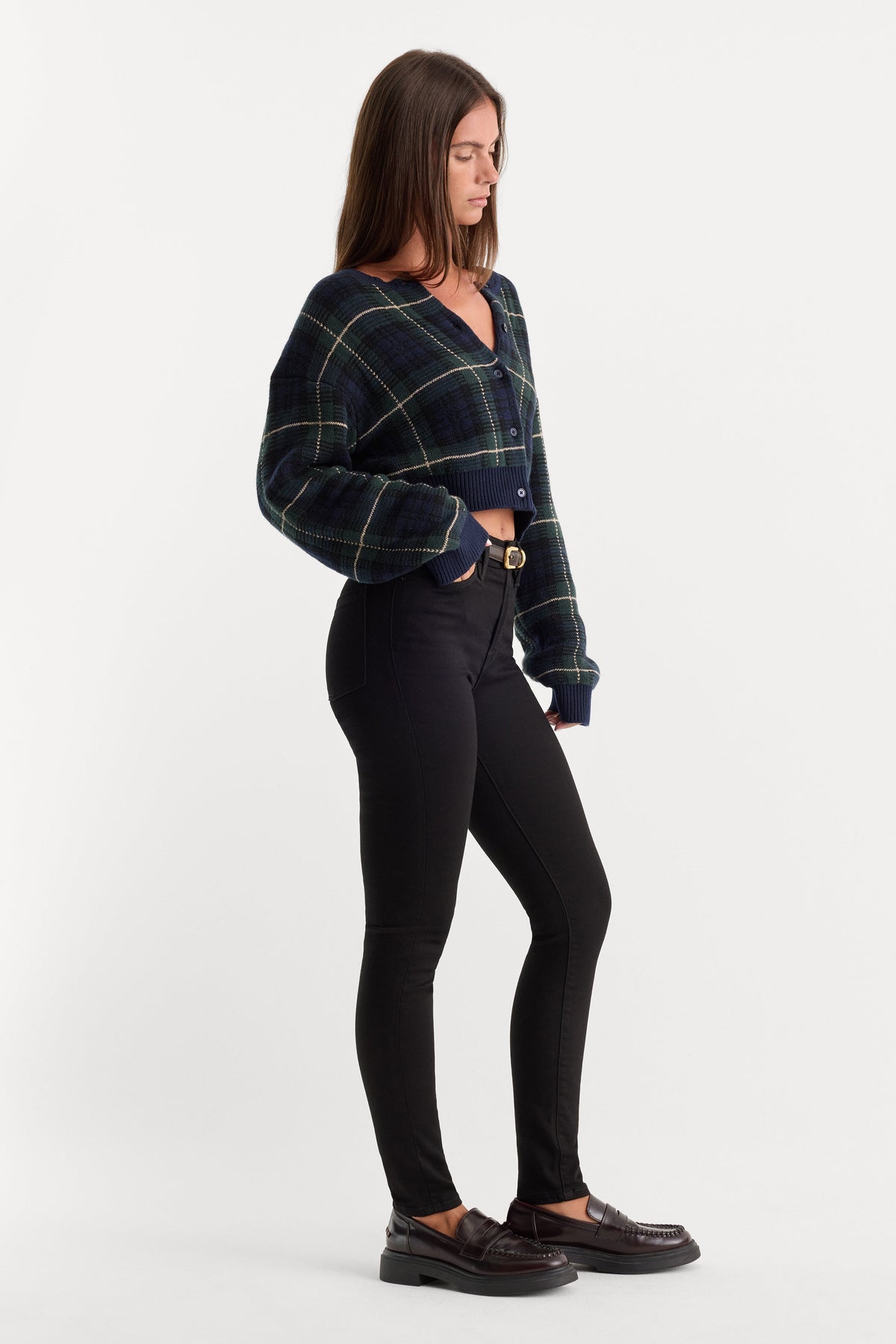 NEVER FADE GOOD LEGS SKINNY JEANS BLACK
