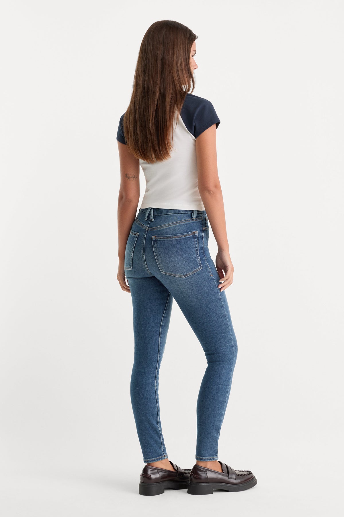 GOOD WAIST SKINNY COMPRESSION JEANS INDIGO312