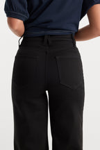 NEVER FADE GOOD WAIST PALAZZO JEANS BLACK