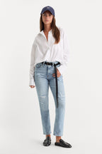 GOOD ICON STRAIGHT ANKLE JEANS INDIGO1078