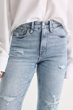 GOOD ICON STRAIGHT ANKLE JEANS INDIGO1078