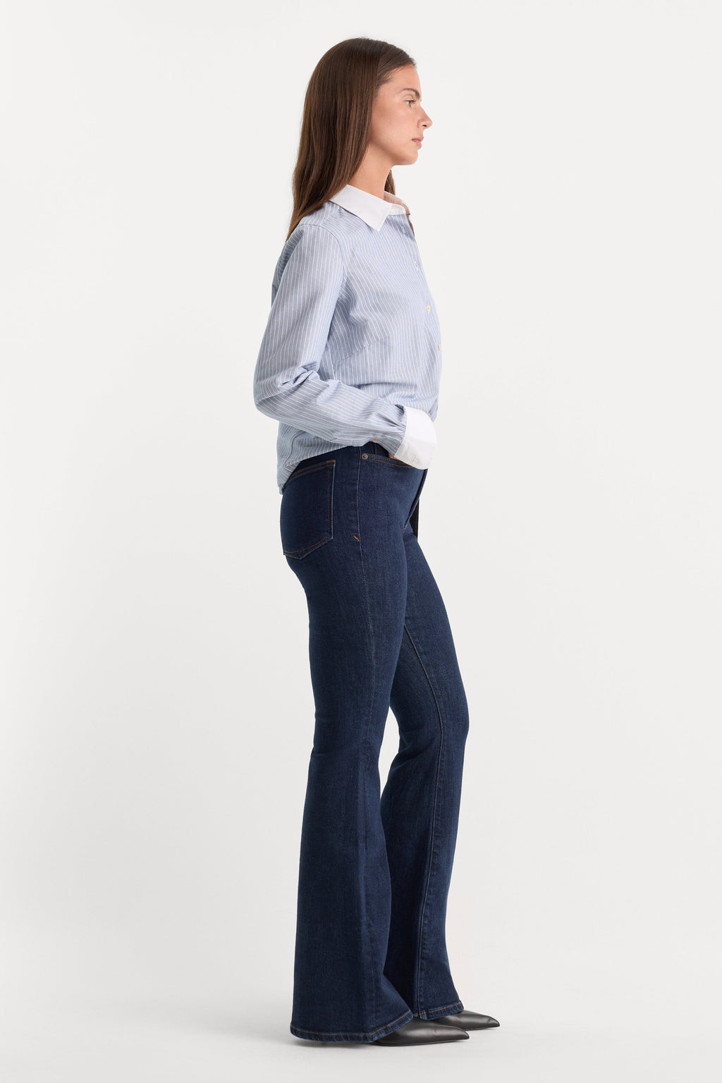 GOOD LEGS FLARE JEANS INDIGO1153