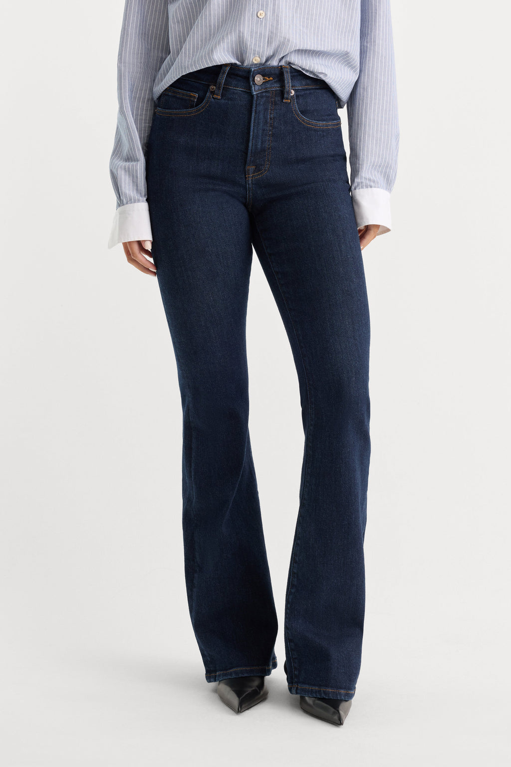 GOOD LEGS FLARE JEANS INDIGO1153