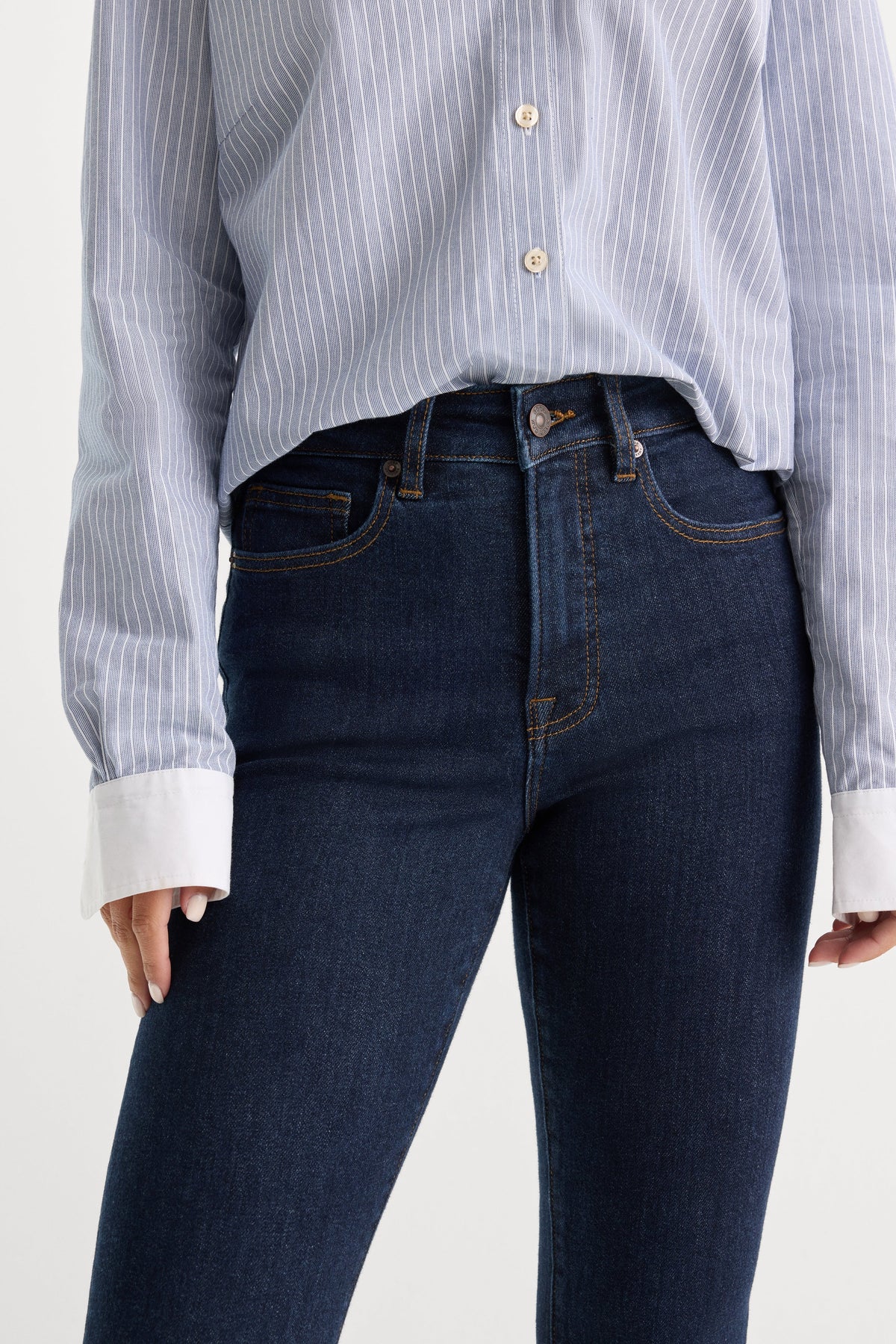 GOOD LEGS FLARE JEANS INDIGO1153
