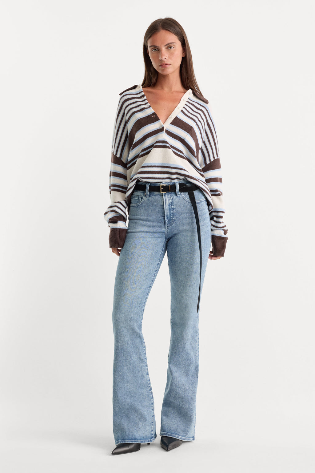 GOOD LEGS FLARE JEANS INDIGO1154