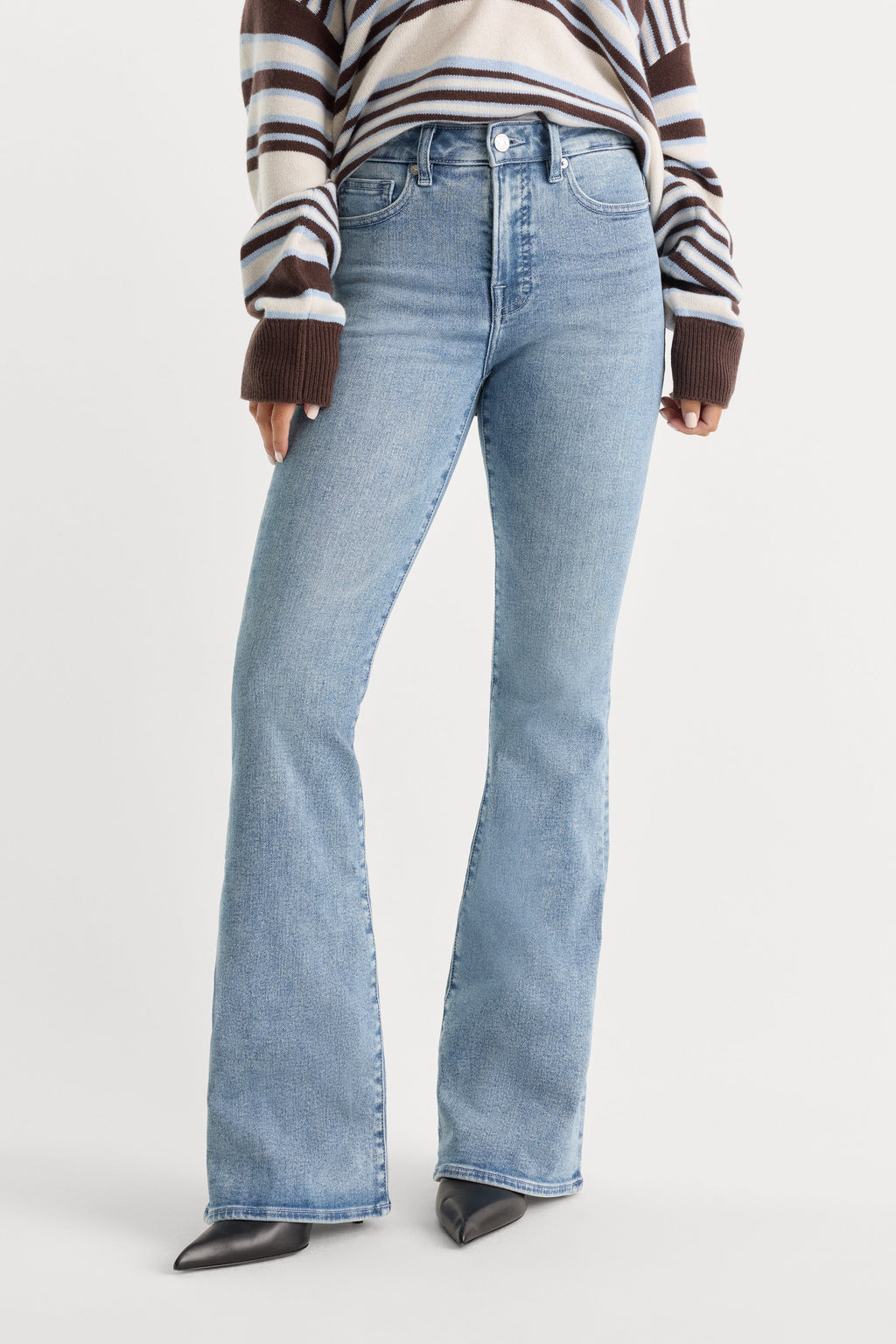 GOOD LEGS FLARE JEANS INDIGO1154