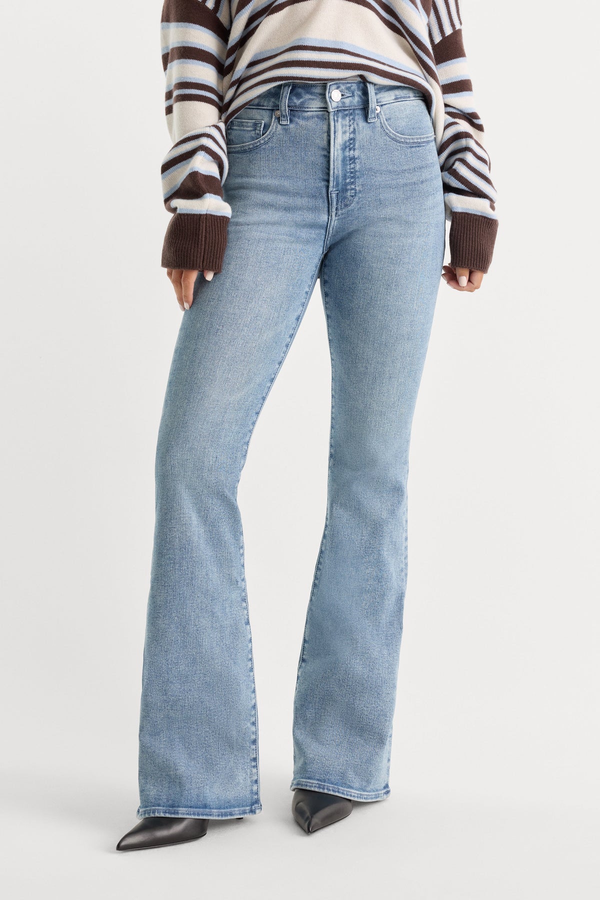 GOOD LEGS FLARE JEANS INDIGO1154