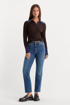 SOFT TECH GOOD LEGS STRAIGHT JEANS INDIGO818
