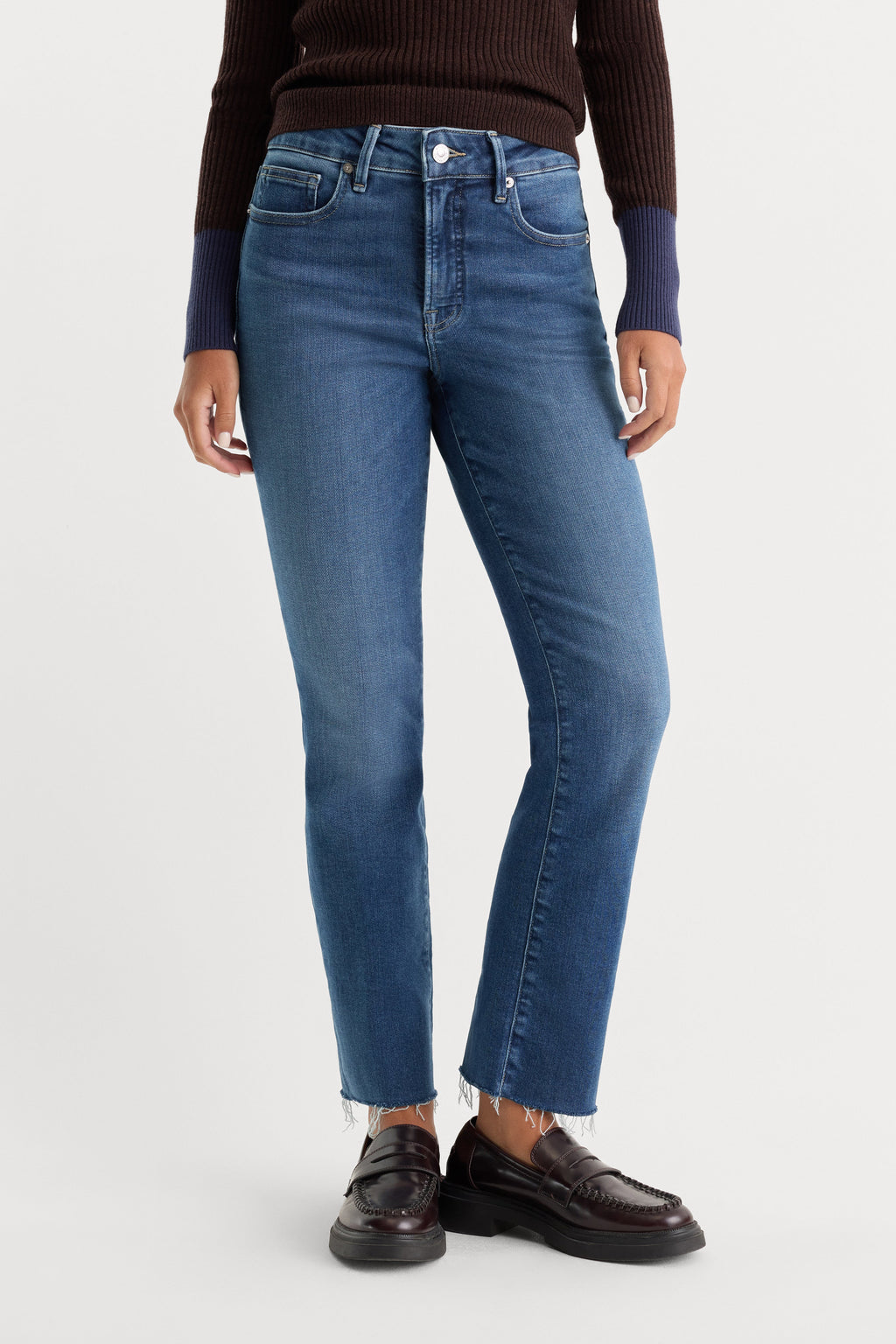 SOFT TECH GOOD LEGS STRAIGHT JEANS INDIGO818