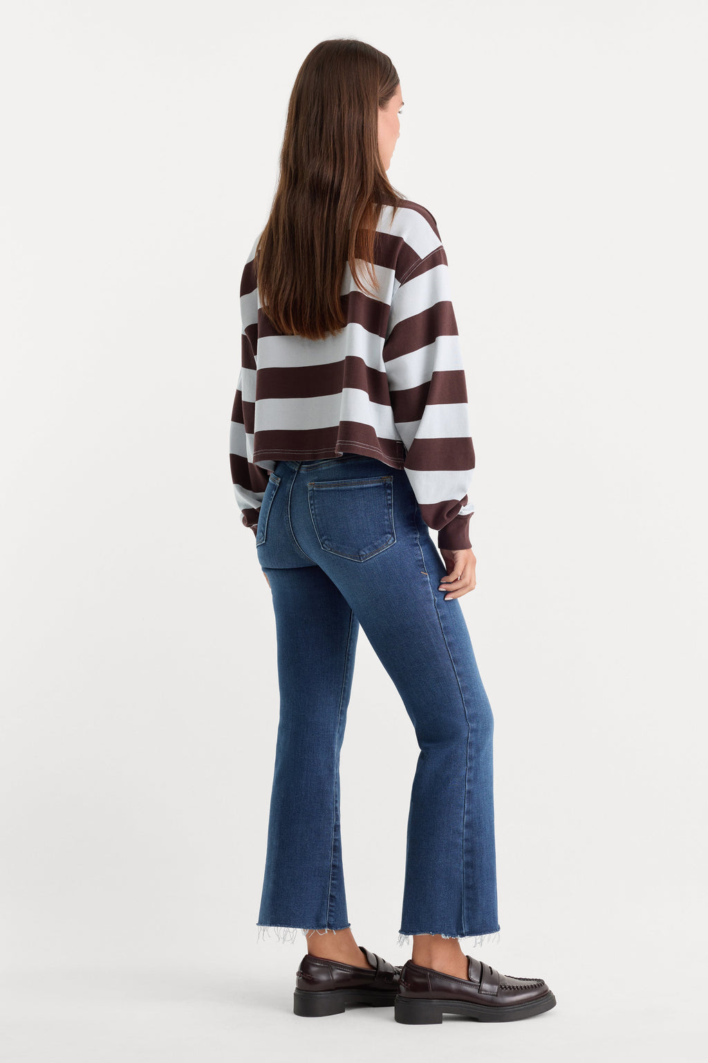 SOFT TECH GOOD LEGS CROPPED MINI BOOT JEANSINDIGO818