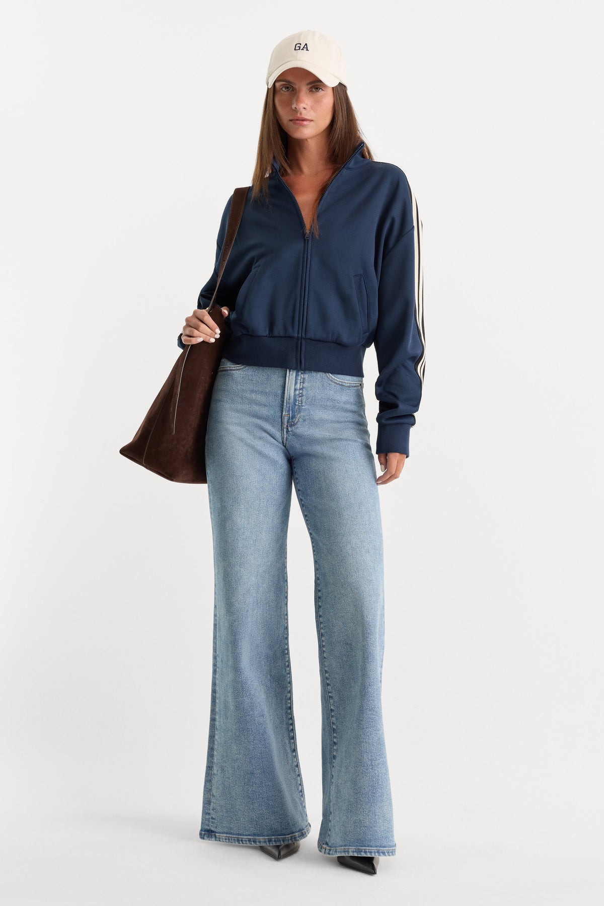 GOOD WAIST PALAZZO JEANS INDIGO1154