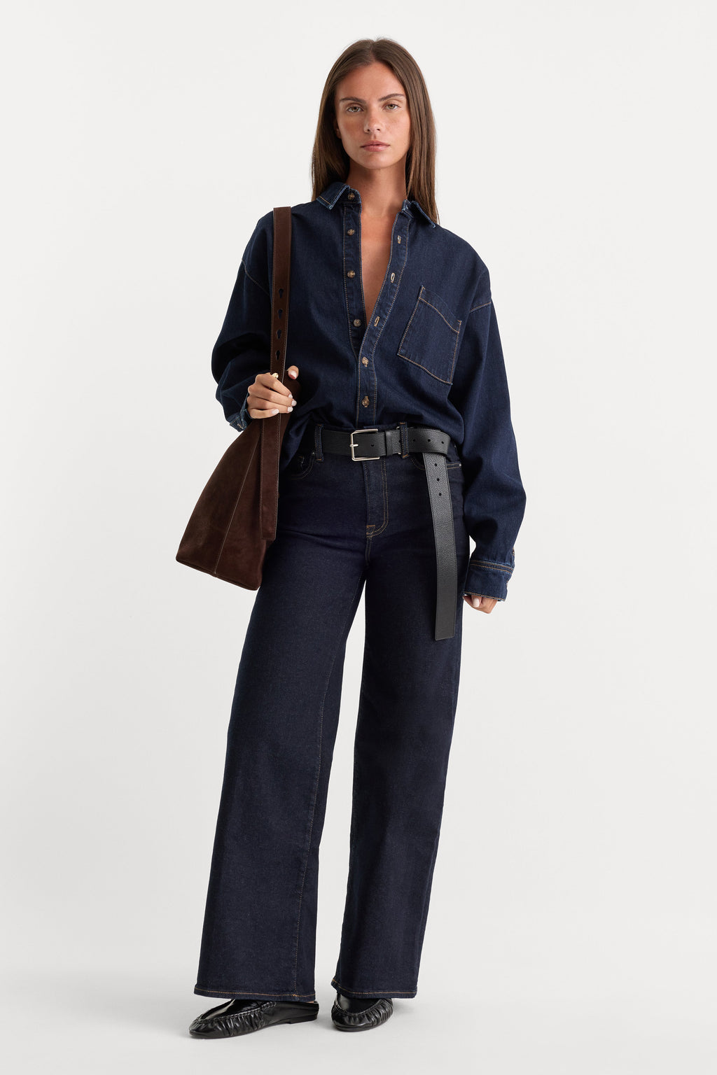 ALWAYS FITS SLIM PALAZZO JEANS DENETHIC BLUE