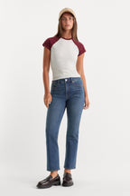 GOOD PETITE STRAIGHT JEANS BLUE004