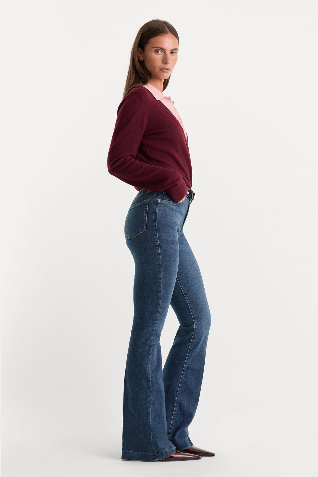GOOD LEGS FLARE JEANS BLUE004