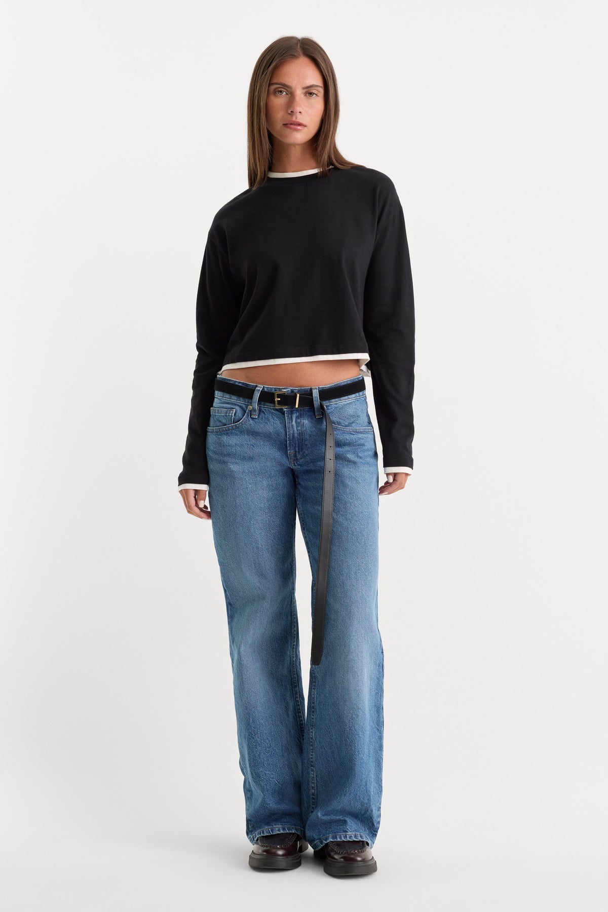 VINTAGE LOW LOOSE JEANS INDIGO1224