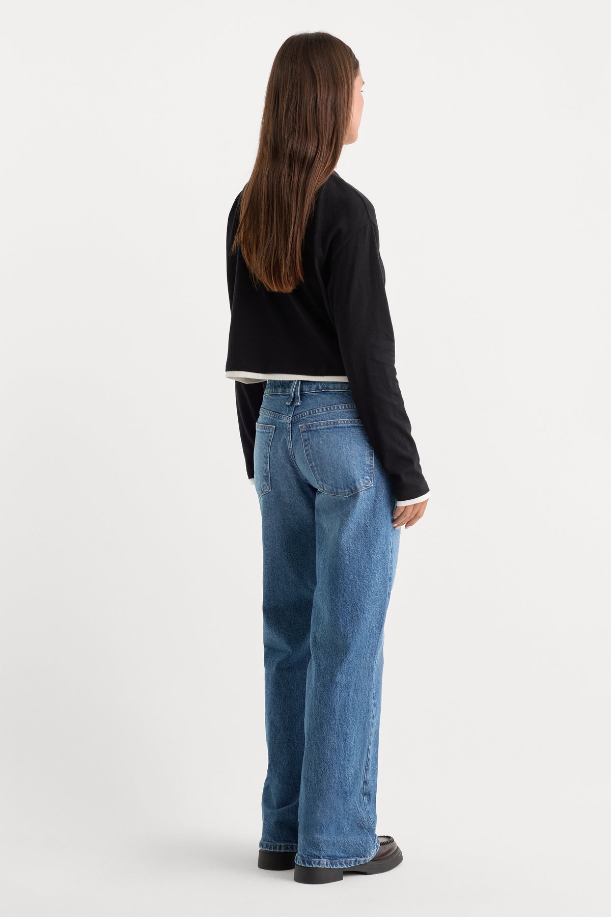 VINTAGE LOW LOOSE JEANS INDIGO1224