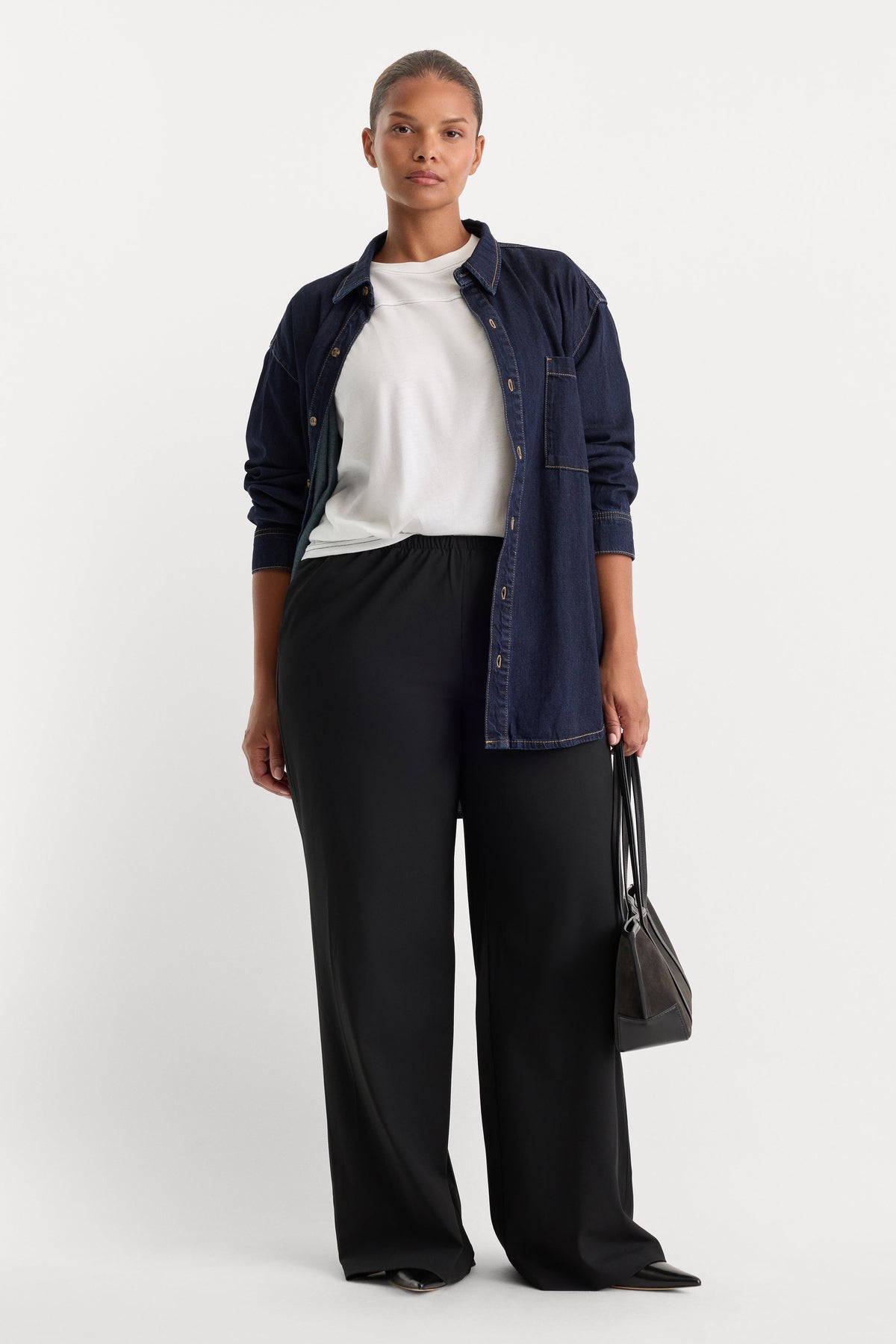 THE PULL ON TROUSER BLACK001