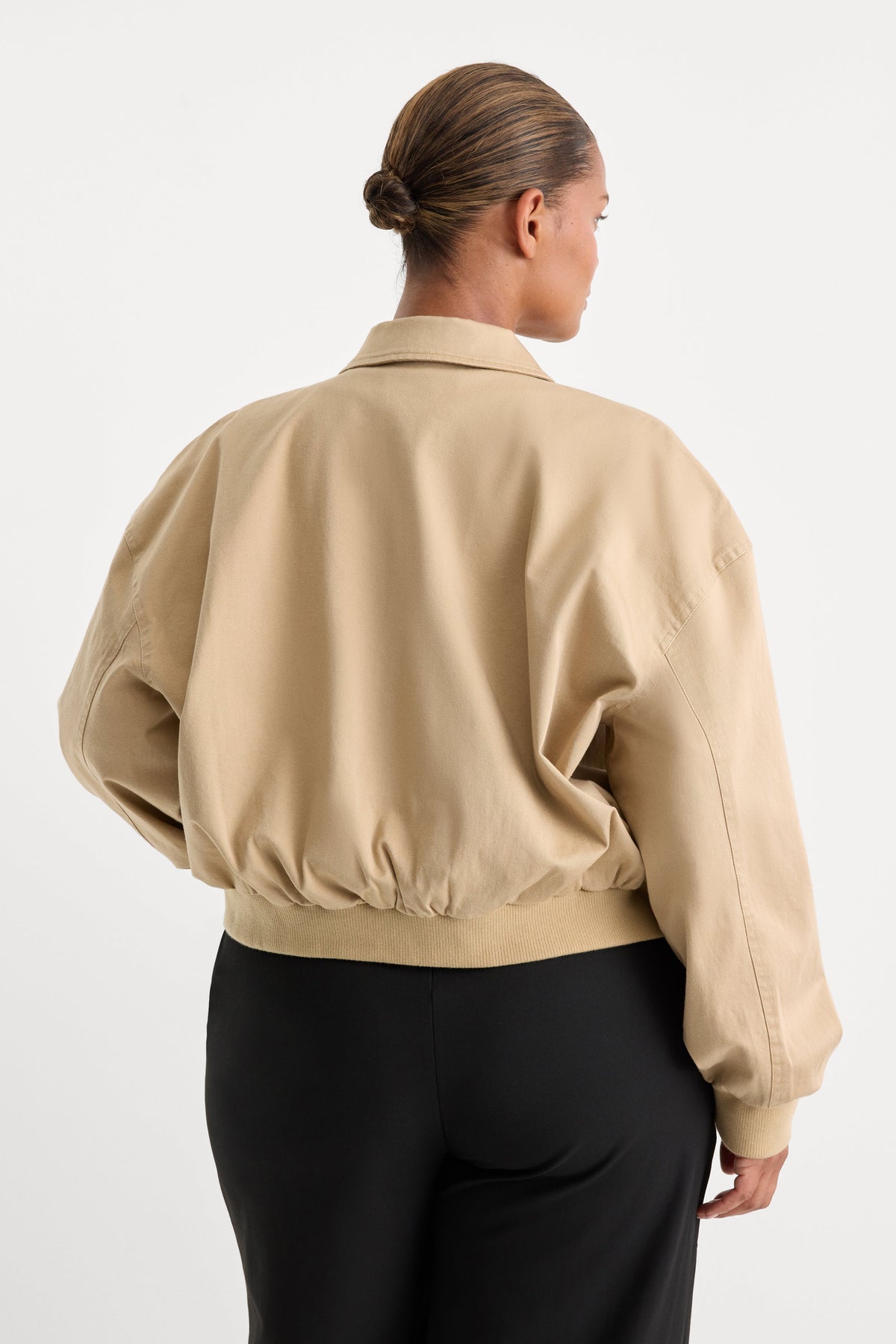 THE TWILL BOMBER JACKET DUNE MIST
