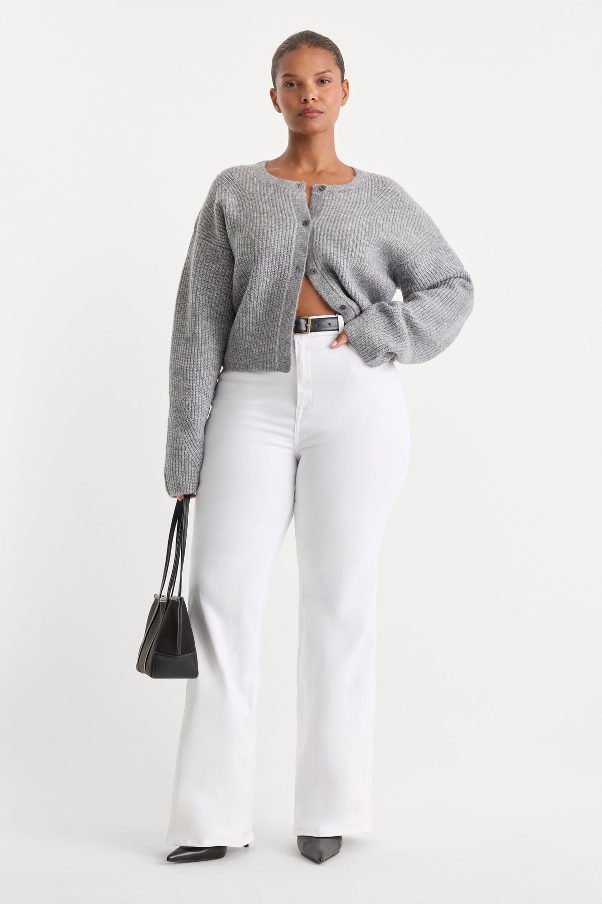 ALWAYS FITS GOOD CLASSIC BOOTCUT JEANS WHITE