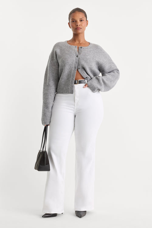 ALWAYS FITS GOOD CLASSIC BOOTCUT JEANS WHITE