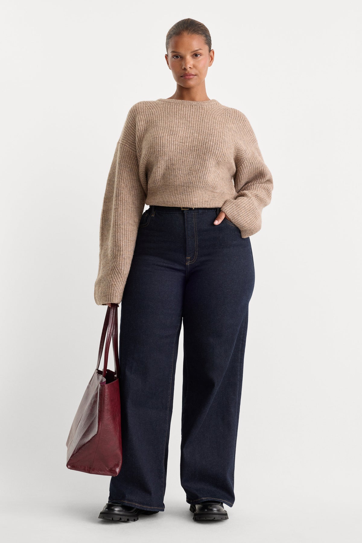 ALWAYS FITS SLIM PALAZZO JEANS DENETHIC BLUE