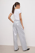GOOD 90s SEQUIN TROUSERS HEATHER GREY001