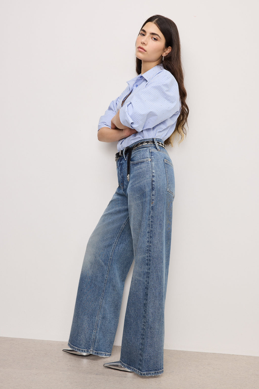 GOOD EASE PETITE RELAXED JEANS INDIGO575