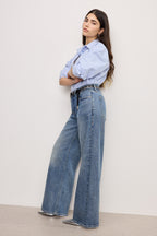 GOOD EASE PETITE RELAXED JEANS INDIGO575