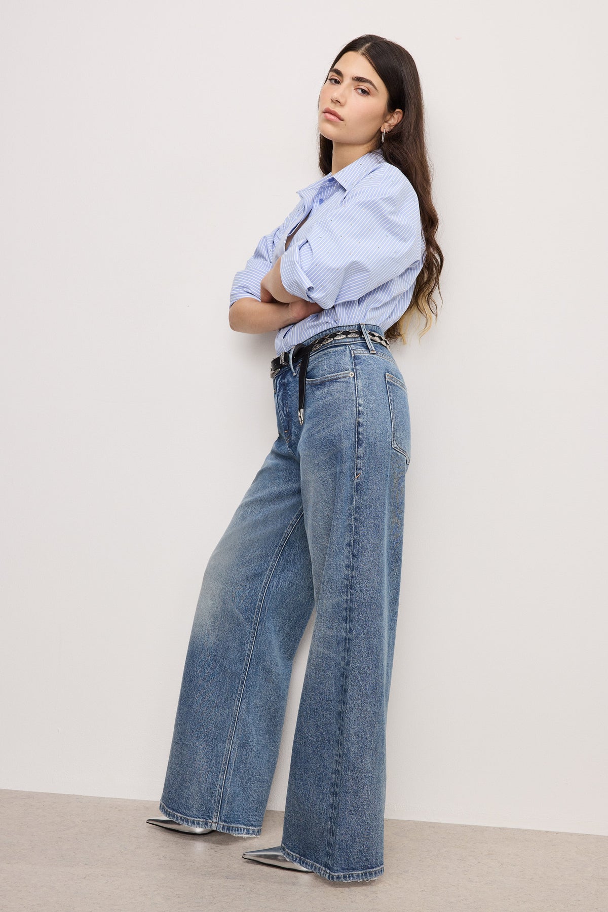 GOOD EASE PETITE RELAXED JEANS INDIGO575