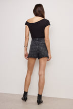 BOMBSHELL RHINESTONE SHORTS BLACK351