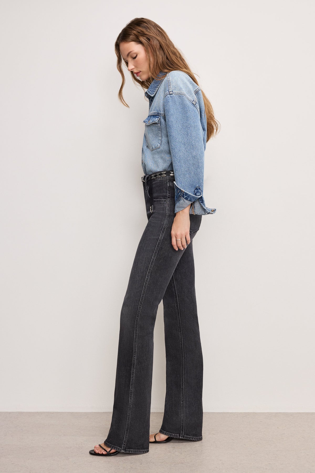 GOOD COWBOY BOOTCUT JEANS BLACK354
