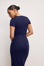 STRETCH JERSEY TOP HORIZON INK
