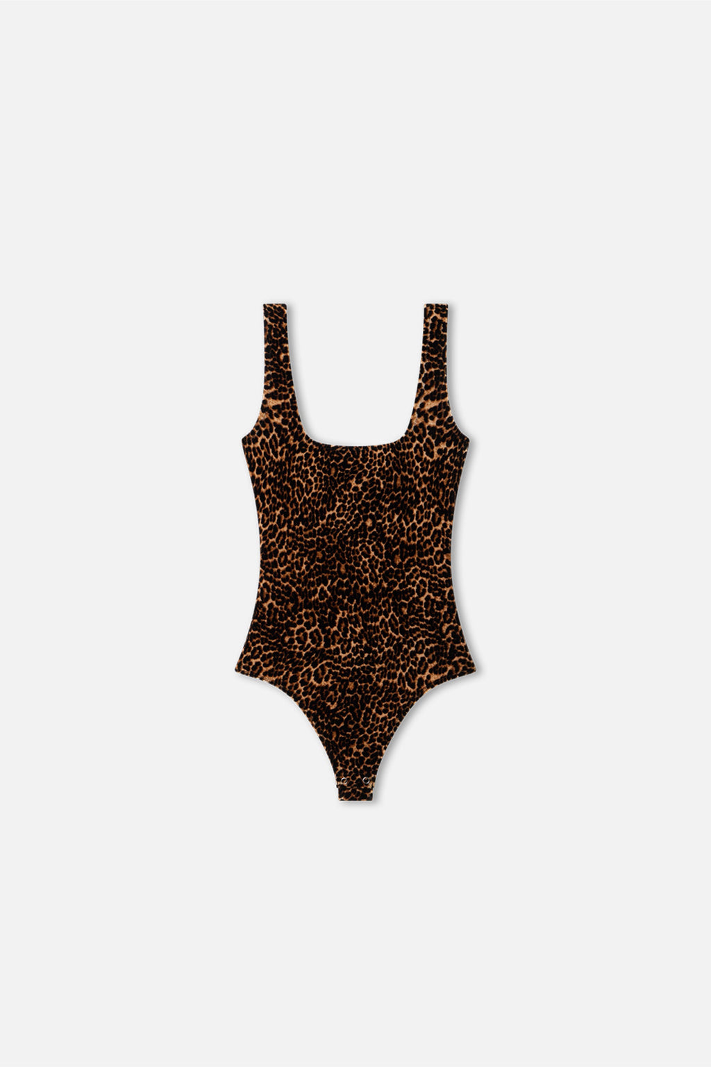 VELVET MODERN TANK BODYSUIT MINI LUCKY LEOPARD