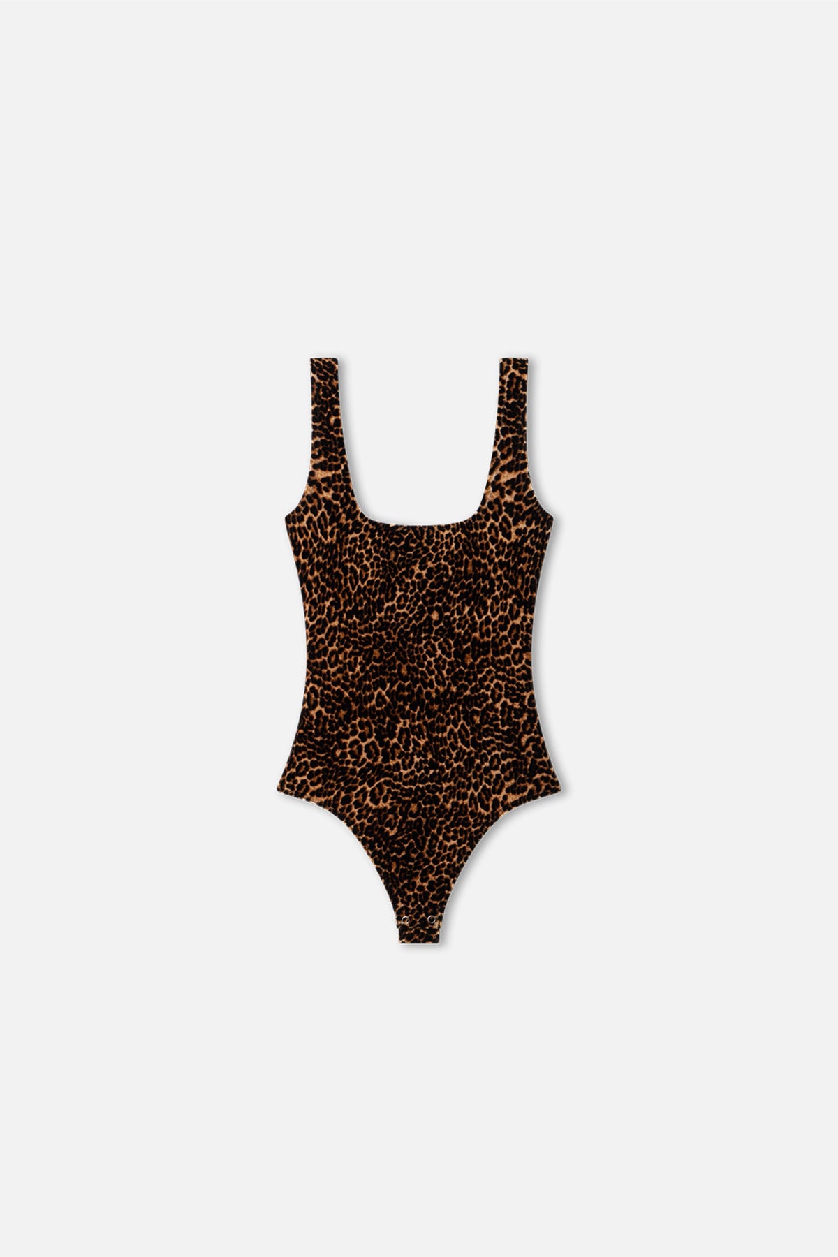 VELVET MODERN TANK BODYSUIT MINI LUCKY LEOPARD