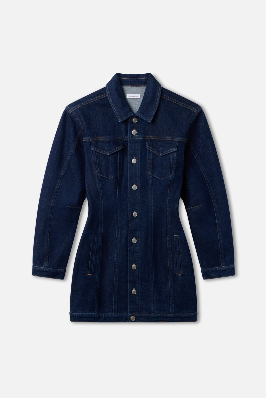 BARREL LONG SLEEVE MINI DRESS INDIGO982