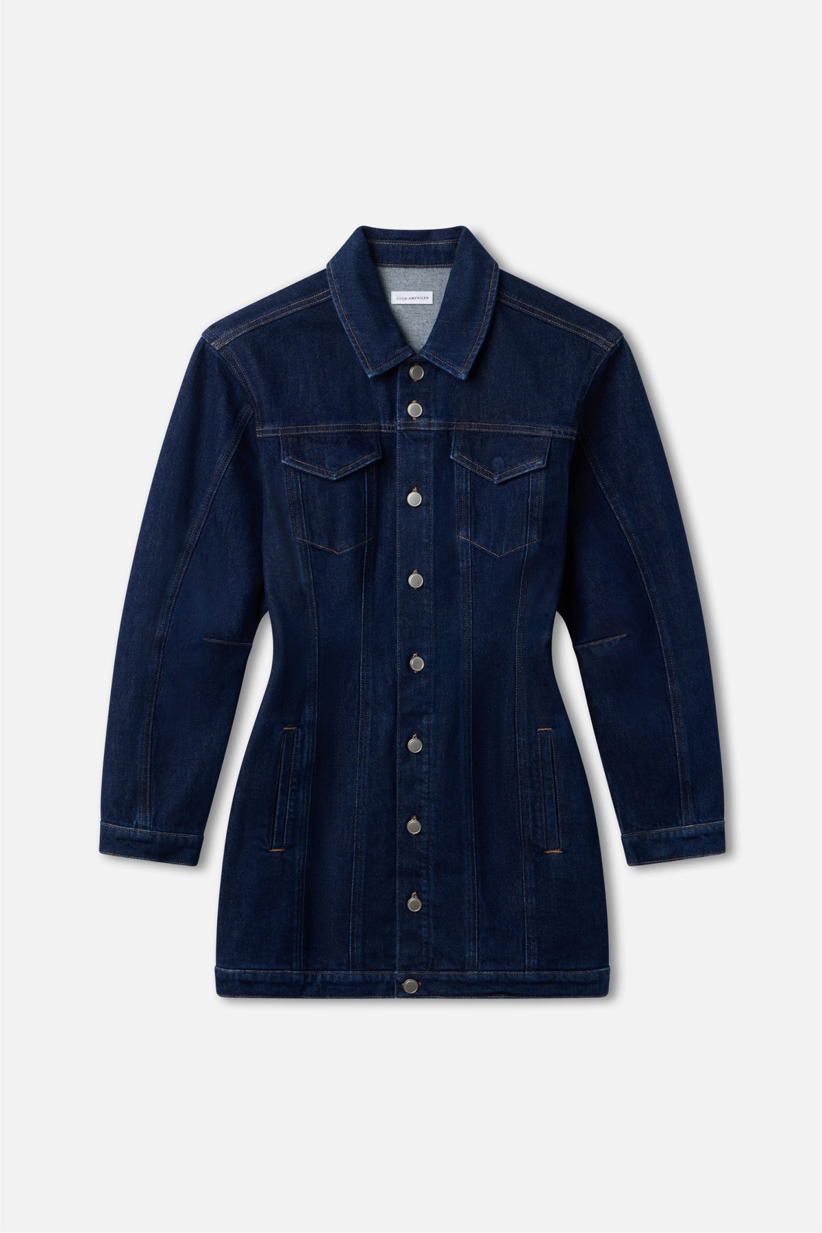 BARREL LONG SLEEVE MINI DRESS INDIGO982