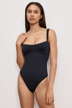 SWEETHEART SCULPTING TANK BODYSUIT BLACK001
