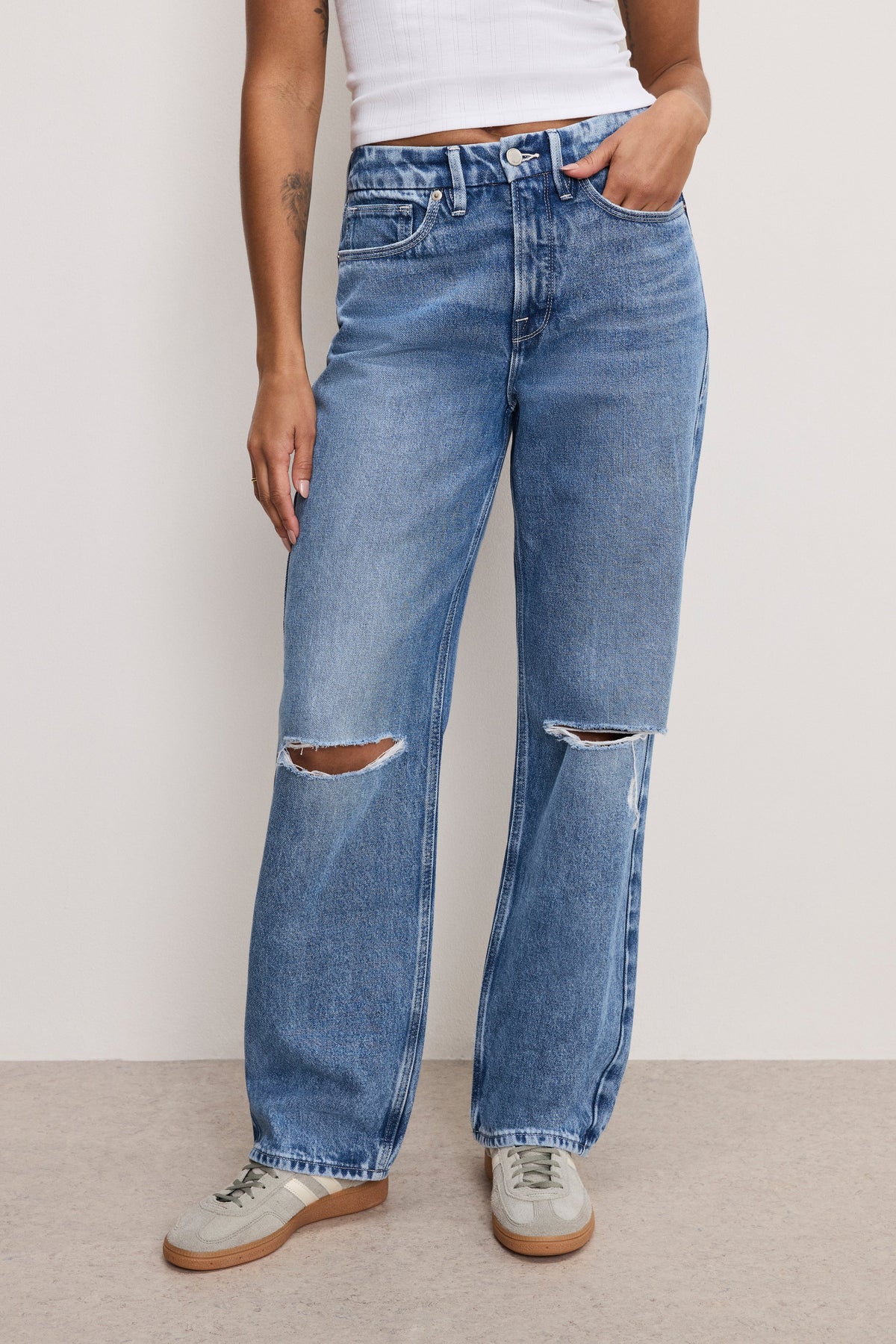 GOOD 90S RELAXED JEANS INDIGO893