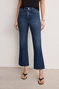 SOFT TECH GOOD LEGS CROPPED MINI BOOT JEANS INDIGO977