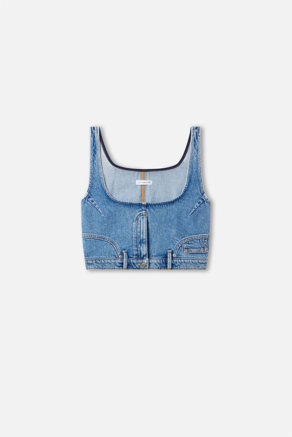 REWORKED DENIM VEST INDIGO1083
