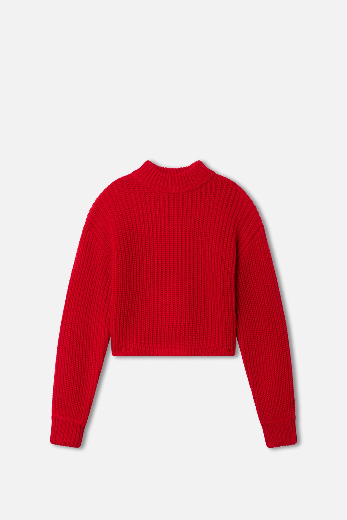 CHUNKY KNIT MOCK NECK SWEATER CHILI001