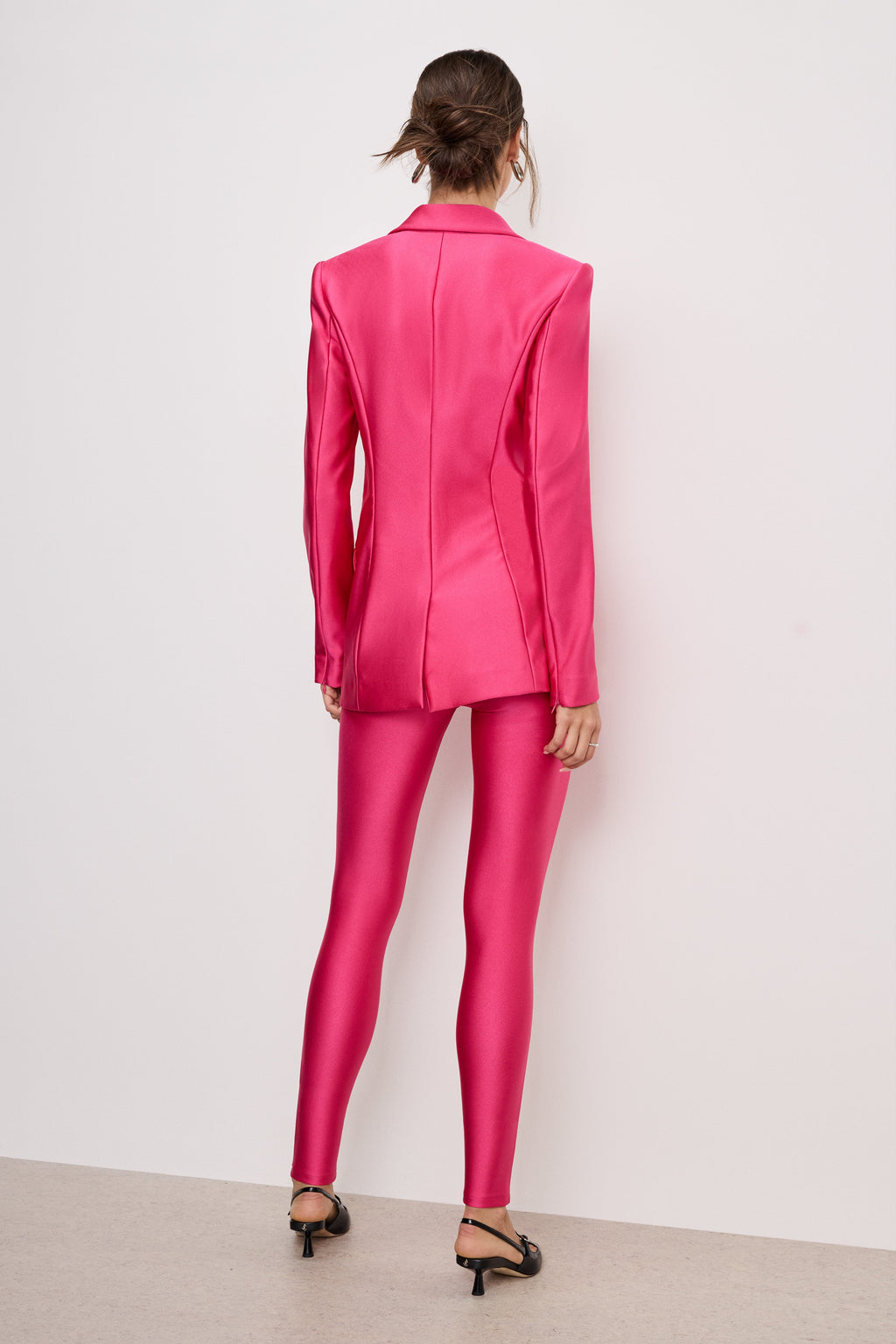 COMPRESSION SHINE GOOD WAIST LEGGINGS BALLERINA PINK004