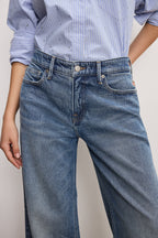 GOOD EASE PETITE RELAXED JEANS INDIGO575