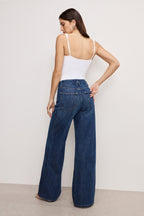 SOFT TECH GOOD WAIST PALAZZO JEANS INDIGO977